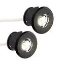 2x Einbaustrahler 12V Mini LED-Spot 50lm Leuchte schwarz für Wohnwagen Wohnmobil – Haba