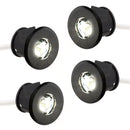 4x Einbaustrahler 12V Mini LED-Spot 50lm Leuchte schwarz für Wohnwagen Wohnmobil – Haba