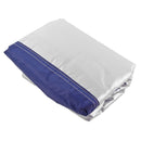 Motorrad Abdeckplane XL grau/blau 246x104x127 cm doppelt abgenäht Gummizug 🏍️ – Extra leichte Abdeckung für Ihr Zweirad.