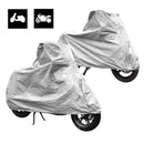 Motorrad & Roller Abdeckplane XL grau 246x104x127 cm Pva doppelt abgenäht 🏍️ – Extra leichte Abdeckung für Ihr Zweirad.