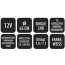 Carbest X65 MultiSat - automatische Sat-Anlage Single LBN - Wohnmobil, Wohnwagen – Carbest