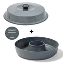 Omnia SET Silikonform & Deckel - Anthrazit - für Omnia Backofen Camping Backofen – Omnia