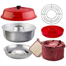 Omnia Camping Backofen KIT - 5-tlg. Campingbackofen Set Backofen + Zubehör – Omnia