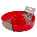 Omnia Silikonbackform für Campingbackofen, Ø22,5cm, 2.0 Silikonform Backform Rot – Die Omnia Silikon-Backform 2.