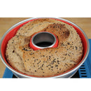 Omnia Silikonbackform für Campingbackofen, Ø22,5cm, 2.0 Silikonform Backform Rot – Die Omnia Silikon-Backform 2.