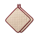 Omnia Topflappen für Campingbackofen (2-er Pack) 24x24 cm Ofenhandschuhe – Omnia