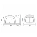 Aufblasbares Heckzelt Movelite Tail 1 Luft Busvorzelt 250x440cm Zelt freistehend – Outdoor Revolution