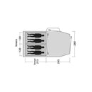 Outwell SPRINGWOOD 4SG Tunnelzelt 4 Personen Campingzelt Familienzelt Zelt – Outwell