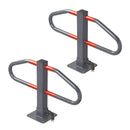 2er Set Parkbügel mit integriertem Schloss aus Stahl Aufrecht (BxH): 70 x 45,8 cm – APT