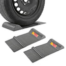 2x Parkmatte Grau 52 x 25 cm selbstklebend rutschfest Einparkhilfe – ProPlus