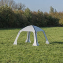 Pavillon aufblasbar | 300D Polyester | 365x365cm | grau | Luftpavilion | Schutz – ProPlus