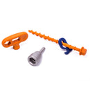 Peggy Peg Schraubheringe Kit für Camping 50-tlg. mit Kombi Tool und Tasche – Peggy Peg