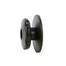 5x Planenhaken rund Kunststoff Ø 25 mm schwarz 6mm Bohrung – Robuster Kunststoff Planenhaken, 25 mm Durchmesser.