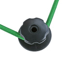 10x Planenhaken rund Kunststoff Ø 25 mm schwarz 6mm Bohrung – Robuster Kunststoff Planenhaken, 25 mm Durchmesser.