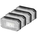 4er Set LED Seitenmarkierungsleuchte 12/24V – Weiß, 80x44 mm, wasserdicht & – APT