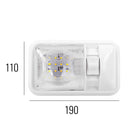 Aufbauleuchte 4er Set 24-Leds, 12V, 320lm, 38x208x127mm, Kunststoff – ProPlus
