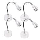 4er Set Aufbauspot Led flexiblem Schwanenhals 12v, 120lm, Ø65x110-260mm – ProPlus