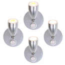 4er Set Aufbauspot 1 LED schwenkbar 12v, 160lm, Ø65x70-110mm – Es werde Licht.