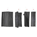3er Set Eckenschoner für Sturmbänder schwarz Klettverschluss 25x8 cm – Wamovo