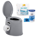 Tragbare Campingtoilette + Camp4 Toilettenpapier, Toilettentabs – ProPlus