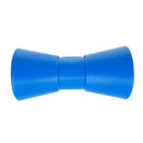 Kielrolle PE, 200mm, 22mm Bohrung, Keilform für Bootstrailer, blau – ProPlus