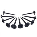 Kunststoffnagel 10er Set, 9 cm, grau – Zeltheringe zur Fixierung von Bodenplanen und Teppiche Länge: ca.