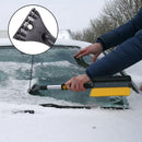 APT  Schneebürste mit Gummiwischer, Eiskratzer und Teleskopstiel – APT