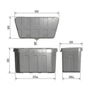 Aufbewahrungsbox Deichsel Kunststoff 32 x 63 x H35,5 cm + Montageset – APT