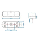 2x Rückleuchte 5 Funktionen 284x100mm 36LED Schlussleuchte Anhänger – '- ECE R3/R6/R7/R23.
