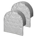 2er Set Radabdeckung Aluminium reflektierend für 15–17 Zoll Reifen – UV-Schutz & 7-lagige Isolierung – APT