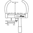 Universal Radklemme inkl. 2 Schlüssel Sicherheitsschloß 265mm Reifen – ProPlus