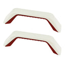 2x Wohnwagen Rangiergriff, 180 mm, Kunststoff, Unterteil Rot, Oberteil Reinweiss