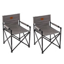 2x Campingstuhl Klappstuhl Outdoor Regiestuhl faltbar bis 100Kg schwarz nur 2,8Kg – Holiday Travel