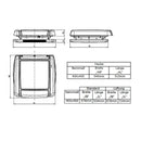 Dachfenster Remis Remitop Vario II Kurbelvariante 40 x 40 cm klar + Dichtmasse – Remis