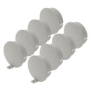 8x Rohrdeckel RD 65/72 mm achatgrau – Zubehör für Truma Isothermsysteme – Truma
