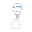 5x Rohrschelle Rohrklemme 24-26 mm mit Schraube für Zeltstangen Markise Camping – APT