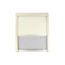 Verdunklungsrollo 35-180x65cm Ivory/Grau - versch. Größen - Rollo Insektenschutz rahmenlose Fenster – Wamovo