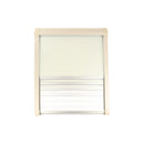 Verdunklungsrollo 35-180x65cm Ivory/Grau - versch. Größen - Rollo Insektenschutz rahmenlose Fenster – Wamovo