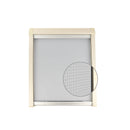 Verdunklungsrollo 35-180x65cm Ivory/Grau - versch. Größen - Rollo Insektenschutz rahmenlose Fenster – Wamovo