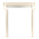 Verdunklungsrollo 35-180x65cm Ivory/Grau - versch. Größen - Rollo Insektenschutz rahmenlose Fenster – Wamovo