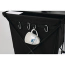 Alu Rolltisch HUGO mit Tasche + Haken 46 x 50 cm schwarz Campingtisch Falttisch – So macht Camping Spaß!