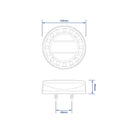 2er Set LED Rückleuchte 125mm rund Brems-, Rück-, Blinklicht und Rückstrahler – APT