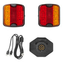 LED Anhänger Rückleuchten-Set Magnet kabellos Bluetooth 13-polig Leuchtensatz – ProPlus