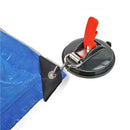 4x Saugnapf Befestigung mit Ring & 2 S-Haken 10 Kg Tragkraft Klappsauger – ProPlus