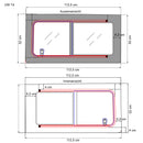 Schiebefenster links Glasfenster für VW T4 Echtglas 113 x 53 cm Bj. 90-04 – Wamovo