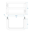 Universal Rücklicht Schutzgitter 14x10,5x8cm Rücklichtschutz Schutz Rückleuchte – APT