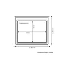 Wohnwagen Seitenfenster 50x50cm | Kederbefestigung | inkl Aussteller | Anthrazit – NRF