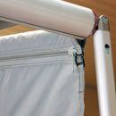2x Universal-Seitenwand mit Fenster für Markise, grau, 250x234x290 cm – Bo-Camp