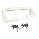 Wohnwagen Serviceklappe | 840x345mm | Weiss | inkl Schließung | Staufachklappe – Wamovo