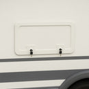 Wohnwagen Serviceklappe | 840x345mm | Weiss | inkl Schließung | Staufachklappe – Wamovo